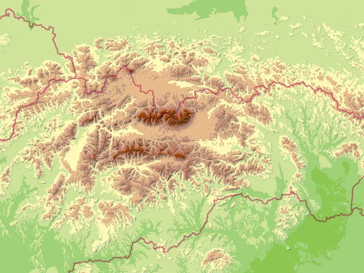 Slovensko – slepá mapa